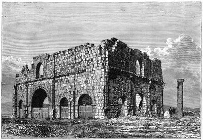 प्रेटोरियम, लाम्बेसिस, अल्जीरिया के खंडहर, c1890 द्वारा अरमानंद कोहल