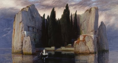 द आइल ऑफ द डेड। 1883 (पाँच का तीसरा संस्करण) द्वारा Arnold Böcklin