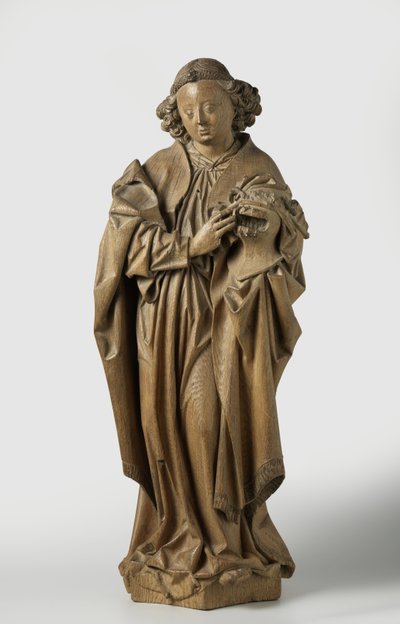 एंजल विद अरमा क्रिस्टी, सी। 1480 (ओक) द्वारा Arnt von Zwolle