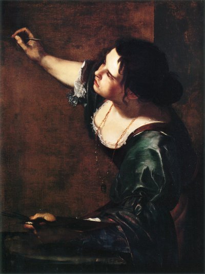 पेंटिंग के रूपक के रूप में स्व-पोर्ट्रेट द्वारा Artemisia Gentileschi