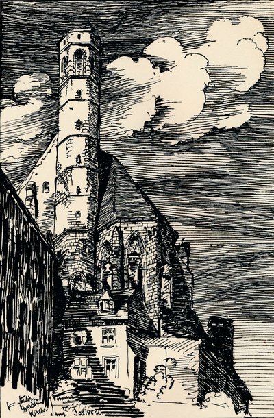 द इटैलियन मारिएनकिर्चे, वियना, c1900 द्वारा आर्थर बेरेसफोर्ड पिटे