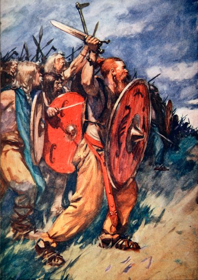 टुटोबुर्ग वन की लड़ाई, जर्मनी, 9 ईस्वी सन् 1913 द्वारा आर्थर सी माइकल