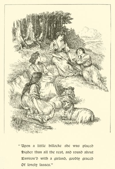 सर कैलिडोर, नाइट ऑफ सौजन्य, कोरिडोन और पास्टरेला (उत्कीर्णन) द्वारा आर्थर जॉर्ज वॉकर