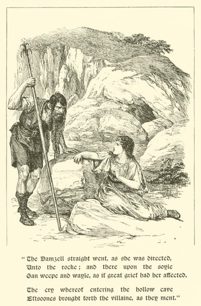 द एडवेंचर्स ऑफ सर आर्टेगाल, द डेन ऑफ डीसिट (उत्कीर्णन) में द्वारा आर्थर जॉर्ज वॉकर