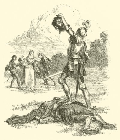द एडवेंचर्स ऑफ सर आर्टेगाल, द टायरेंट ग्रांटोर्टो (उत्कीर्णन) द्वारा आर्थर जॉर्ज वॉकर