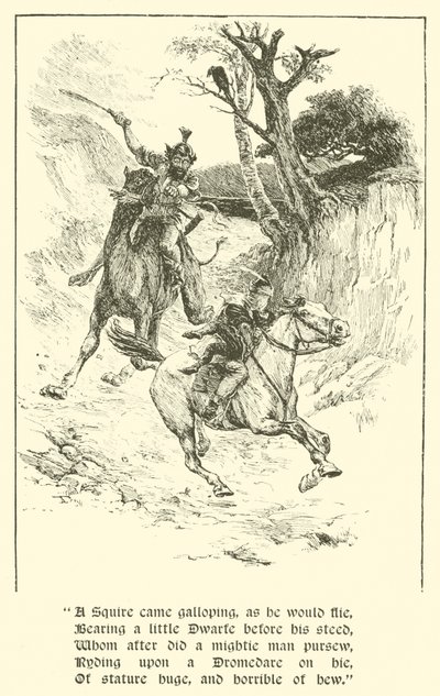 द स्क्वॉयर ऑफ़ लो डिग्री, द जाइंट विथ फ्लेमिंग आइज़ (उत्कीर्णन) द्वारा आर्थर जॉर्ज वॉकर