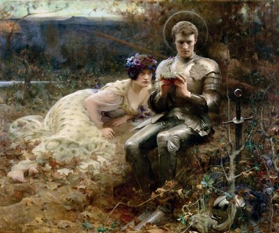 सर पेर्सिवल का प्रलोभन द्वारा Arthur Hacker