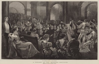 इंपीरियल इंस्टीट्यूट में एक संगीत कार्यक्रम द्वारा Arthur Hopkins
