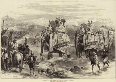 वेल्स के राजकुमार का जम्मू, कश्मीरी में आगमन द्वारा आर्थर हॉपकिंस