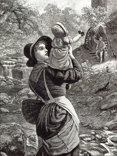 बाजार से घर, &39;आराम का समय&39;, 1888 से द्वारा आर्थर ह्यूजेस