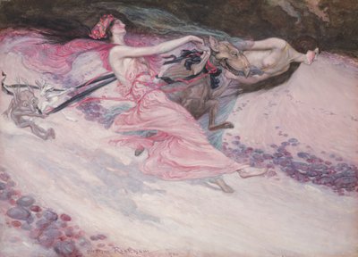 एल्फिन रेवेलर्स, 1900 (wc और gouache on panel) द्वारा आर्थर रैकहम