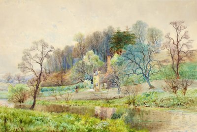 एक फ़ॉरेस्ट फ़ार्म, हर्शम, ससेक्स, c.1880-1900 द्वारा आर्थर विललेट
