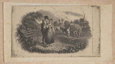ग्रामीण उद्योग के प्रतीक हैमेकर्स के साथ बैंकनोट विग्नेट, सीए। 1824-37। द्वारा आशेर ब्राउन डूरंड।
