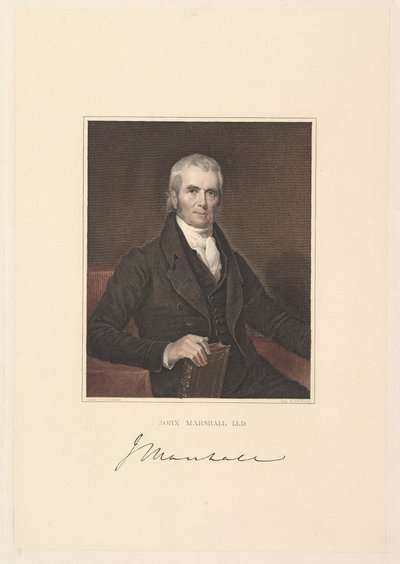 मुख्य न्यायाधीश जॉन मार्शल, 1833। द्वारा एशर ब्राउन डूरंड