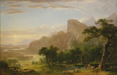 "थानाटॉप्सिस" से लैंडस्केप सीन द्वारा Asher Brown Durand