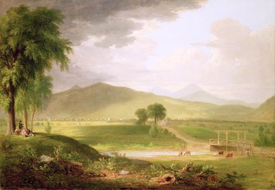 रटलैंड, वरमोंट, 1840 का दृश्य द्वारा एशर ब्राउन डूरंड