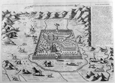 स्थलीय स्वर्ग, 1675 द्वारा अथानासियस किर्चर