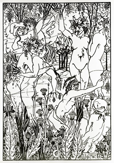 ल'ऑर्गी, c.1894 (लिथो) द्वारा ऑब्रे बियर्डस्ले