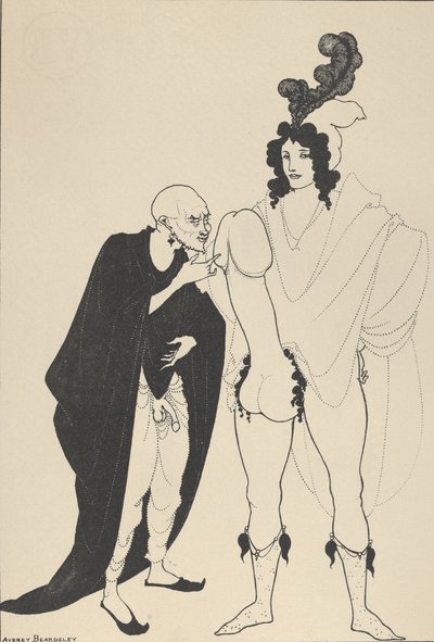 हेराल्ड की परीक्षा, अरस्तूफेन्स के लिसिस्ट्राटा के लिए, सीए। 1926. द्वारा ऑब्रे बियर्डस्ले