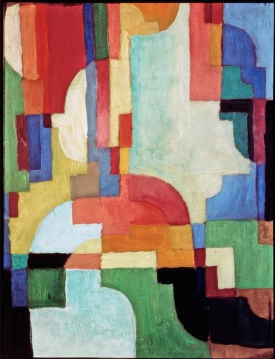 रंगीन आकार मैं द्वारा August Macke