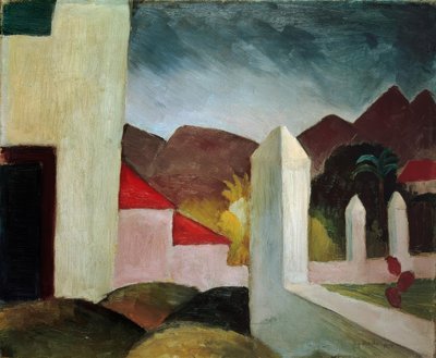 ट्यूनीशियाई परिदृश्य द्वारा August Macke