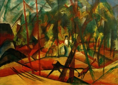 जंगल में चलना द्वारा August Macke