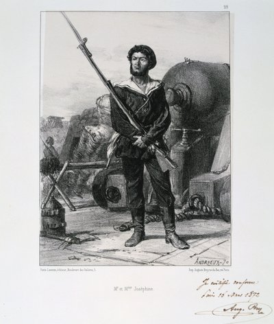 एम और श्रीमती जोसेफिन, पेरिस की घेराबंदी, फ्रेंको-प्रशिया युद्ध, 1870 से 1872 तक द्वारा अगस्टे ब्राय