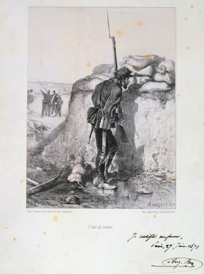 पेरिस की घेराबंदी, फ्रेंको-प्रशिया युद्ध, 1870 1871। द्वारा अगस्टे ब्राय