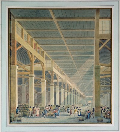 1808 से पहले &39;द वाइन हॉल&39; का दृश्य द्वारा अगस्टे हिबोन