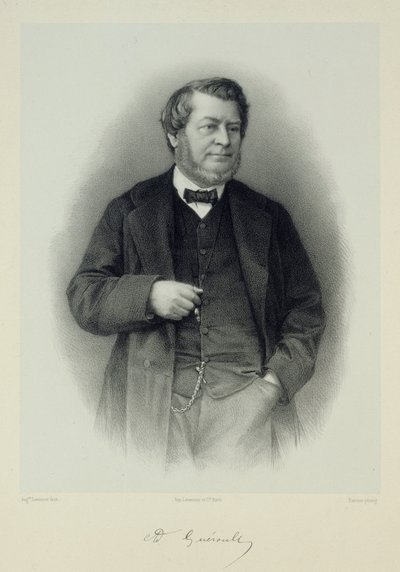 एडोल्फ गुएरौल्ट का पोर्ट्रेट 1810-1872। द्वारा अगस्टे लेमोइन