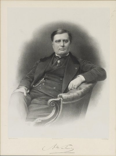 अलेक्जेंड्रे फ्लोरियन जोसेफ का पोर्ट्रेट, काउंट कॉलोना-वाल्वेस्की 1810-1868 द्वारा अगस्टे लेमोइन