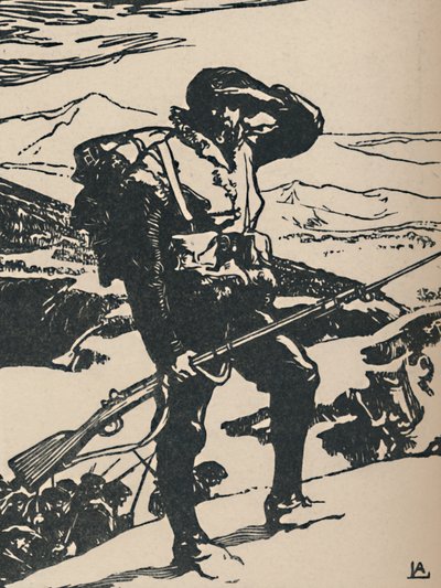 अल्पाइन शिकारी राइन प्लेन, 1919 को देख रहा था द्वारा अगस्टे लुई लेपेयर