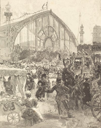 मशीनों का महल, 1889 प्रकाशित। द्वारा अगस्टे लेपेरे