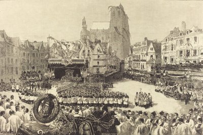 एडमिरल कोर्टबेट का अंतिम संस्कार, 1885। द्वारा अगस्टे लेपेरे