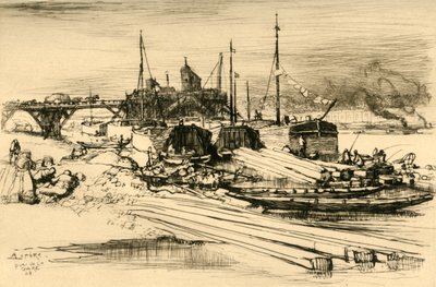 क्वई डी ला गारे: सार्वजनिक निर्वहन, 1908। द्वारा अगस्टे लुई लेपेयर