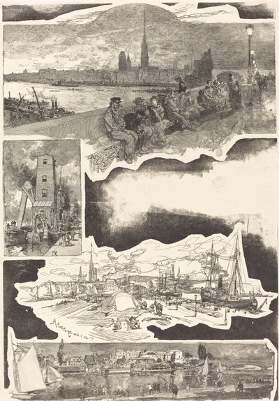 रूएन, 1888। द्वारा अगस्टे लेपेरे