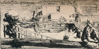 वाशिंग बोट, 1915 द्वारा अगस्टे लुई लेपेयर