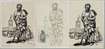 मोरक्को में, 1914। द्वारा अगस्टे लुई लेपेयर