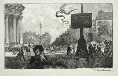 कॉर्नर ऑफ रुए रॉयल, 1890। द्वारा अगस्टे लुई लेपेयर