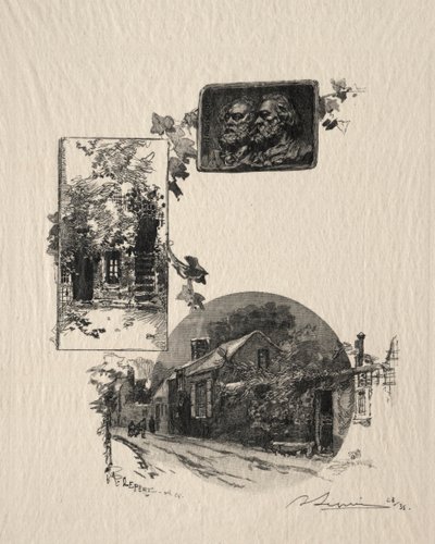 रूसो और बाजरा हाउस का प्रवेश, 1887। द्वारा अगस्टे लुई लेपेयर