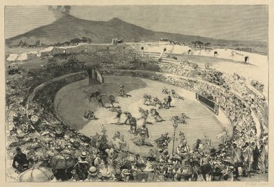 इटली। पोम्पेई का त्योहार, ग्लेडियेटर्स का सर्कस, 1884। द्वारा अगस्टे लुई लेपेयर