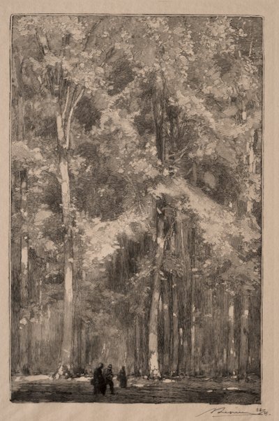 Le Matin, Forts Marlotte, 1889 का चौराहा। द्वारा अगस्टे लुई लेपेयर