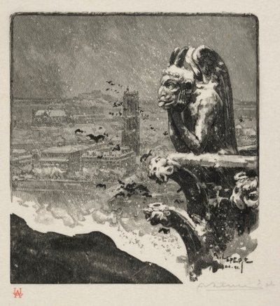 द स्ट्रीज ऑफ़ नोट्रे डेम, 1890। द्वारा अगस्टे लुई लेपेयर