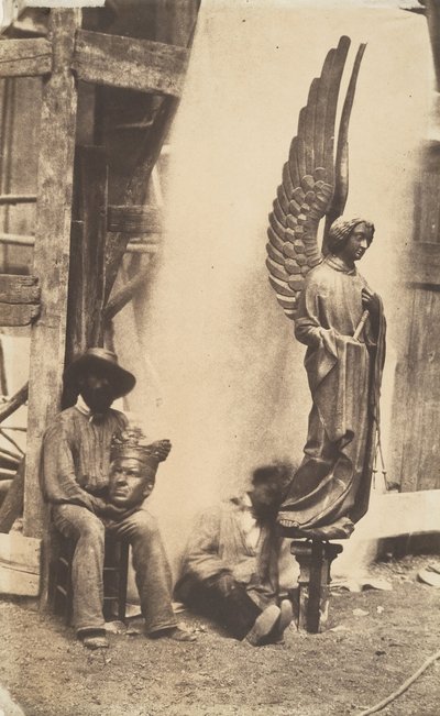 [एंजल ऑफ द पैशन, सैंट-चैपल, पेरिस], 1853-1854। द्वारा अगस्टे मेस्ट्रल