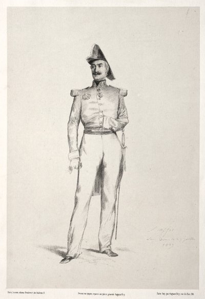 मार्शल बरक्वे डी&39;हिलर्स, 1859। द्वारा अगस्टे रैफेट