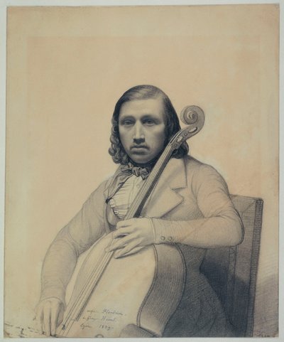 फ्रेंकोइस जॉर्ज-हेनल का पोर्ट्रेट 1807-1873, 1839। द्वारा अगस्टे रेने फ़्लैंड्रीना