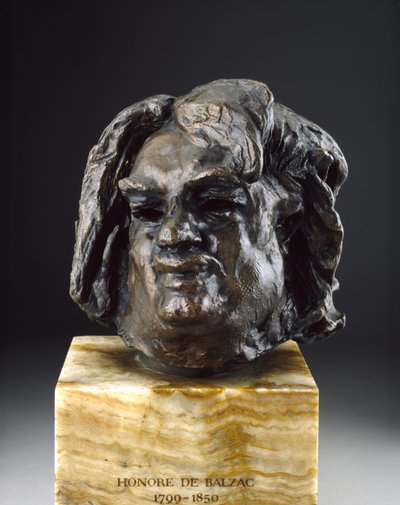 Balzac, पिछले अध्ययन (कांस्य) से पहले सिर द्वारा Auguste Rodin