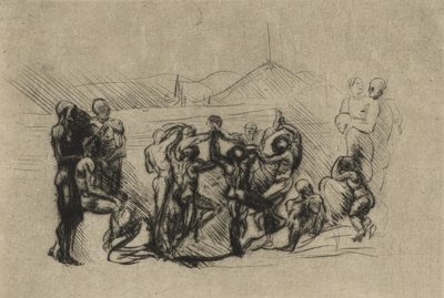 गोल, c.1883 (ड्राईपॉइंट) द्वारा अगस्टे रोडिन
