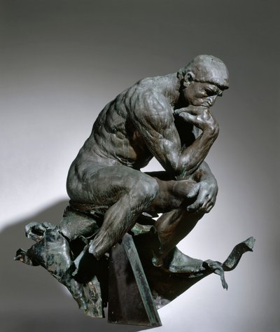 द थिंकर, 1880-1881। द्वारा Auguste Rodin