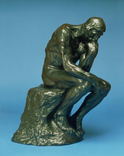 थिंकर, 1880 (कांस्य) (158431 भी देखें) द्वारा Auguste Rodin